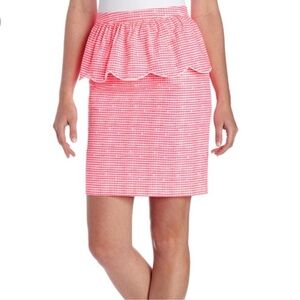 LILLY PULITZER Thyme peplum pencil skirt